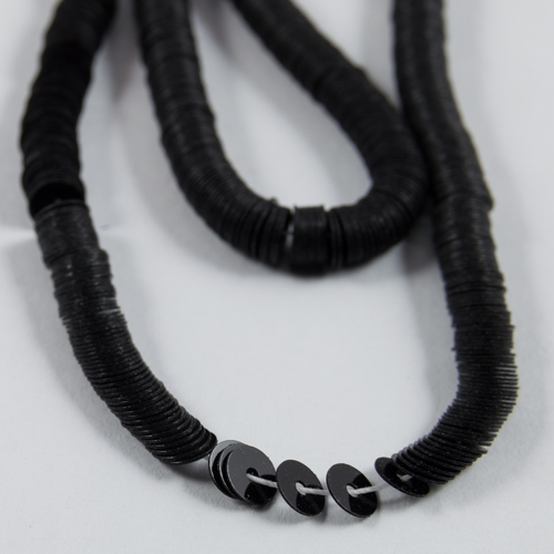 Noir opaque paillette 4mm