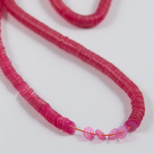 Framboise transparent irisé paillette 3mm