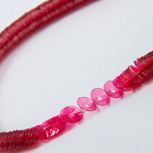 Fushia transparent lustré cuvette 4mm