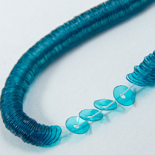 Turquoise transparent lustré cuvette 4mm