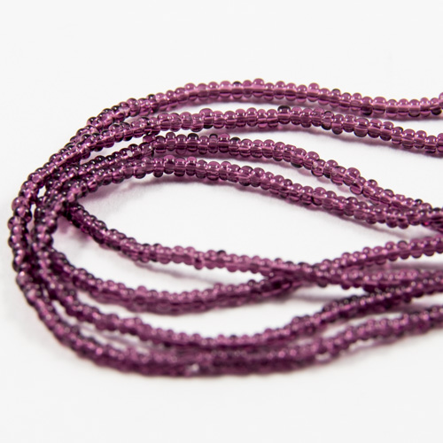 0228 Demi-pompon Charlotte 15/0 améthyste transparent