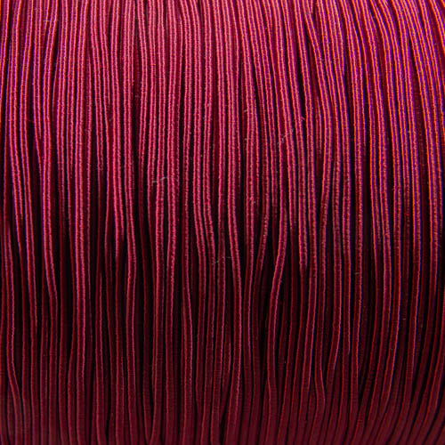 FV54. Ganse viscose bordeaux 1mm (5 mètres)